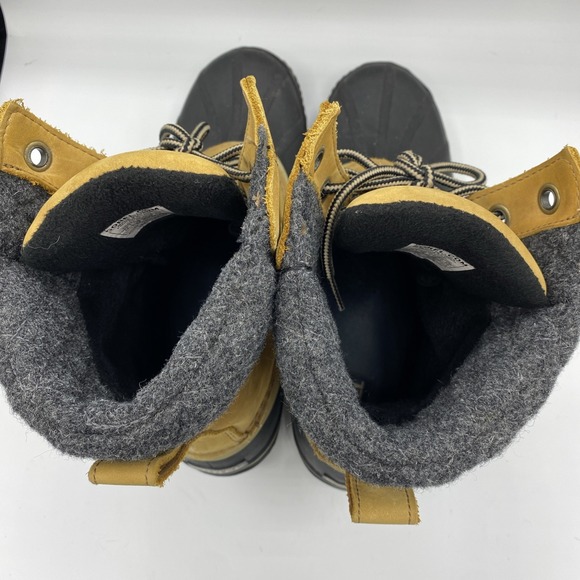 Sorel Slimpack II Lace Winter Boots Womens Size 12 EUR 43 Leather Elk Black - Picture 7 of 9